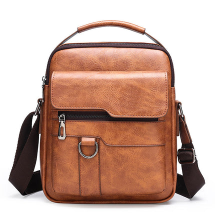 Men's Shoulder Bag Portable Foreign Trade 2025 New Fashionable Crossbody Bag Casual Outdoor Southeast Asian Cross-border Shoulder Bag Men's Bag
