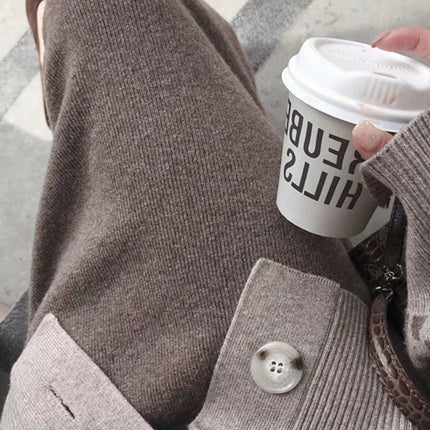 Autumn New Slim Knitted Skirt Mid-length Hip Skirt Skirt Women's Elegant Slim-fit Straight Step Skirt
