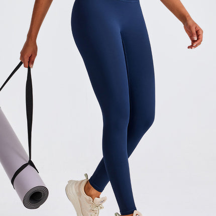 No embarrassment line high waist hip lifting yoga pants women's running workout clothes yoga sports tights leggings skinny pants