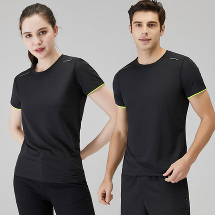 Loose Crewneck Running Basketball Short-sleeved Sports Class Clothes Cool-feeling Quick-drying Summer League Building Sports T-shirt