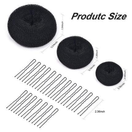 Cross-border explosions hair curler set hair pull pin ball head flower bud hair braid artifact bridal hair accessories braided hair