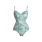 Green one-body bikini / S