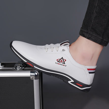 Men's Shoes All-match Casual Shoes 2025 New Hot Style Board Shoes Men's White Shoes Slip-on Lightweight Non-slip Soft Sole
