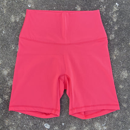 Wholesale Women's Slim Yoga Riding Shorts Sanding High Elastic Sports Fitness Quarterpants Inside Pocket Short