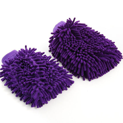 Car Chenille Gloves, Car Wiping Cloth, Car Washing Gloves, Chenille Dust Removal Gloves, Double-Sided Manufacturer Wholesale