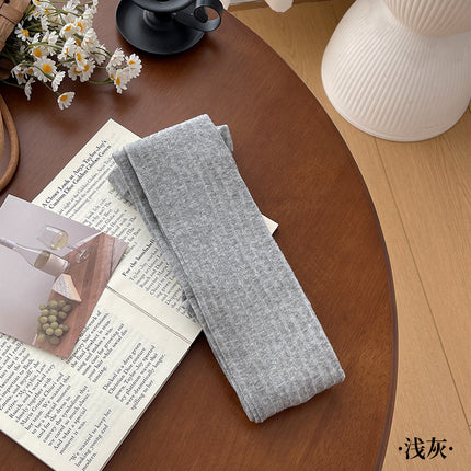 2025 new cotton wide dark gray leggings women's spring and autumn explosions light gray soot color slim pantyhose