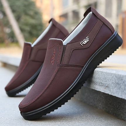 Foreign Trade Old Beijing Cloth Shoes for Men, Spring and Autumn, Breathable and Comfortable, Soft-Soled, Lightweight, Large Size Shoes for Middle-Aged and Elderly People