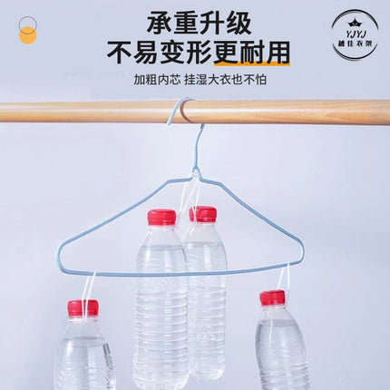 Clothes Hanger Dip Plastic Clothes Hanging Household Non-slip Seamless Anti-shoulder Corner Clothes Hanger Autumn and Winter Clothes Hanging Clothes Support Dormitory