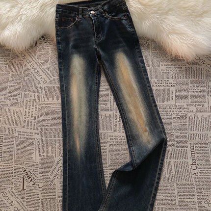 Hong Kong Style Retro suit American Style Design Short Pink Motorcycle Leather Jacket Women's Three-Piece Jeans Set