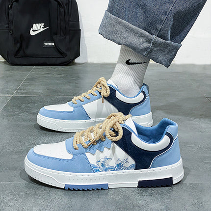 Summer Sneakers Men's Casual Trendy Shoes Canvas Denim Niche Original Design American Retro Trendy Brand Boys Korean Version