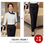 white shirt black pants / S