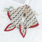L024-138-03 red / 70cm wrinkled square towel
