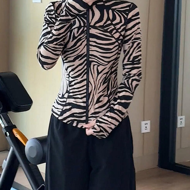 This Year's Casual Zip-Up Cardigan Slim-Fit Jacket and Straight-Leg Pants Two-Piece Set for Women, Spring and Autumn Korean Style, Fashionable and Versatile