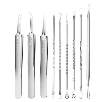 In-Stock Wholesale Cell Tweezers Ultra-Sharp No. 5 Blackhead Removal Tweezers High-Precision Stainless Steel Acne Pimple Needle