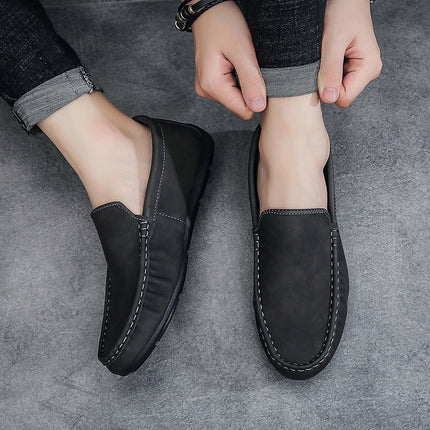 Men's Shoes Doudou Shoes 2024 Summer New Low-Top Breathable Trendy Fashion Slip-On Casual Men's Shoes Lazy Shoes