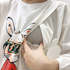 White# Blue Glasses Rabbit / M