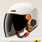 One size fits all / [a-zen1.0] moon shadow white [long sunglasses] + detachable ear protection