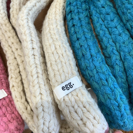 Korean Style Egg Solid Color Soft Narrow Long Knitted Wool Scarf for Women Early Autumn Sausage Small Neck Warmer Versatile Solid Color