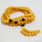 Lao mi 108 necklace is about 94cm long, beads are about 8-8.5mm, and weighs about 41.8g