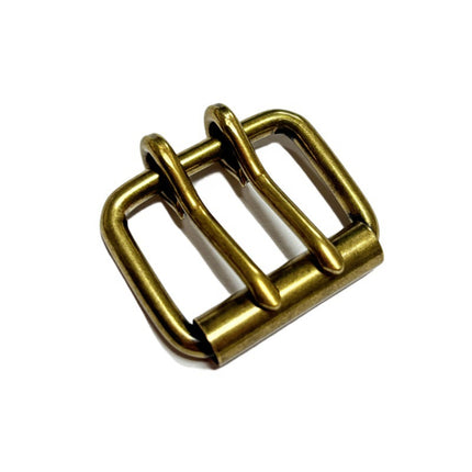 Factory Belt Double Needle Copper Buckle Square Mouth Iron Pin Buckle Roller Buckle Clothing Luggage Hardware Wholesale Belt Buckle