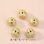 13. lotus hollow beads