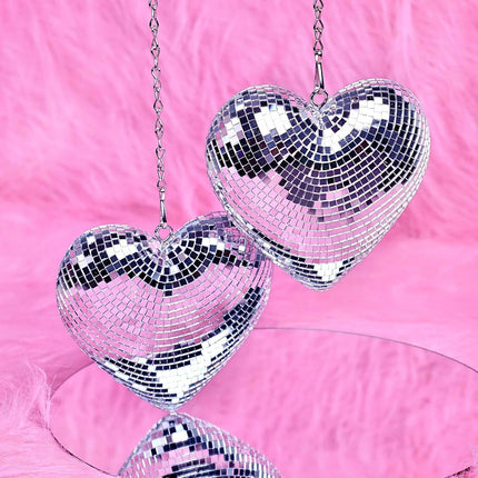 Chain love Disco ball Disco love glass decorations party reflective atmosphere products Christmas