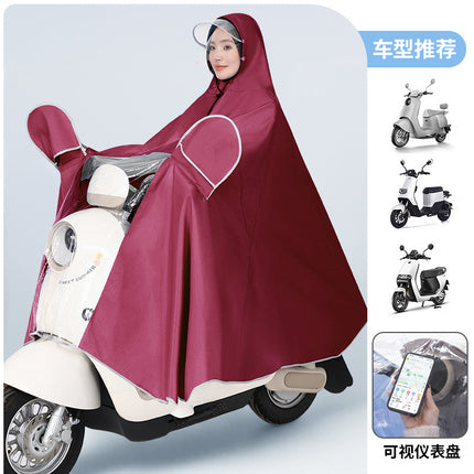 Raincoat for Electric Vehicles and Motorcycles, Poncho for Men and Women, Single or Double, Enlarged and Thickened, Rainproof for Electric Scooters and Cycling