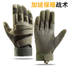 Fleece-lined Black Eagle full finger army green / M