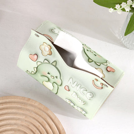 Cartoon Cute Tissue Box Home Living Room Paper Box Restaurant Multi-functional Storage Napkin Paper Box Car Paper Box