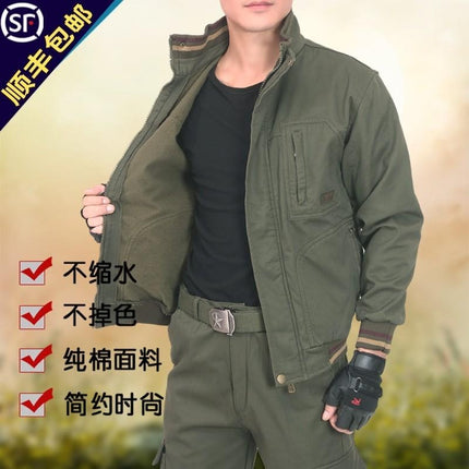 Autumn and winter overwear suit suit male camouflage clothing electric welding factory clothing thickened warm work protection workers