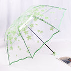 [manual folding wavy edge transparent cherry blossom] green