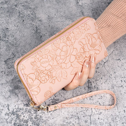 Factory new wallet women's long Korean fashion hand-held change purse zipper multi-functional women's mobile phone bag