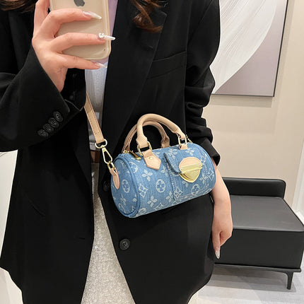 Cross-border New Fashion Portable Women's Bag Denim Pillow Bag Elegant High-end Shoulder Bag Women's Underarm Bag
