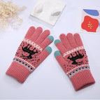 Fawn jacquard-rose red