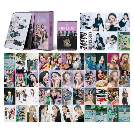 Korean Star 55 Boxed Small Cards Stray (g) I-Dle Ive Ateez Collection Lomo Cards Cross-Border