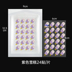 Pe material / Purple ice cream 24 stickers