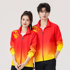 Red single-breasted top / 120-children