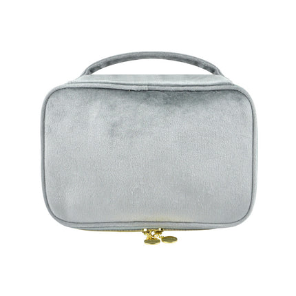 Cross-border fashion flannel cosmetic case large capacity high sense multi-functional convenient portable cosmetic case a batch