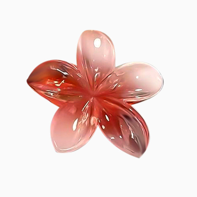 European and American Cross-Border Frosted Gradient Plumeria Hair Clip Elegant Women's Shark Clip Large Beach Hair Accessory Wholesale