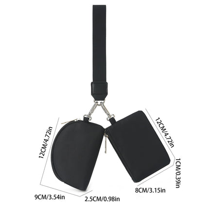 2024 New Lulu Same Style Wrist Bag Portable Lulu Card Bag Bank Card Mini Coin Cosmetics Bag