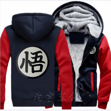 Dragon Ball Sweatshirt Son Goku Custom Unisex Student Thickened Fleece Jacket Anime Merchandise