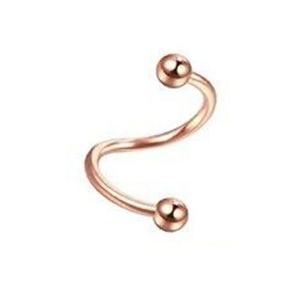 Stainless steel S rod spherical outer tooth 1.2 rod lip ring lip nail ear bone nail lip nail round head pointed cone head human body puncture ornaments