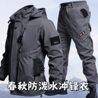 968 spring and autumn water-repellent jacket set [gray] / 165