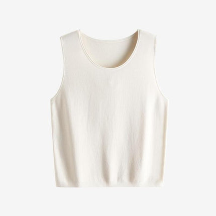 Ultimate'Naked Skin' Experience: [Lyocell/Silk/Cotton/Flax] 25-Year Classic U-Neck Solid Color Tank Top