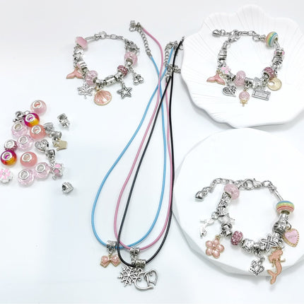 Children's Birthday Gifts for Girls, Girls' Toys, 6-8 Year Old Little Girls' Jewelry Box, 9-12 DIY Bracelet Jewelry