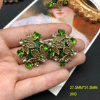 Fm1468 green earrings