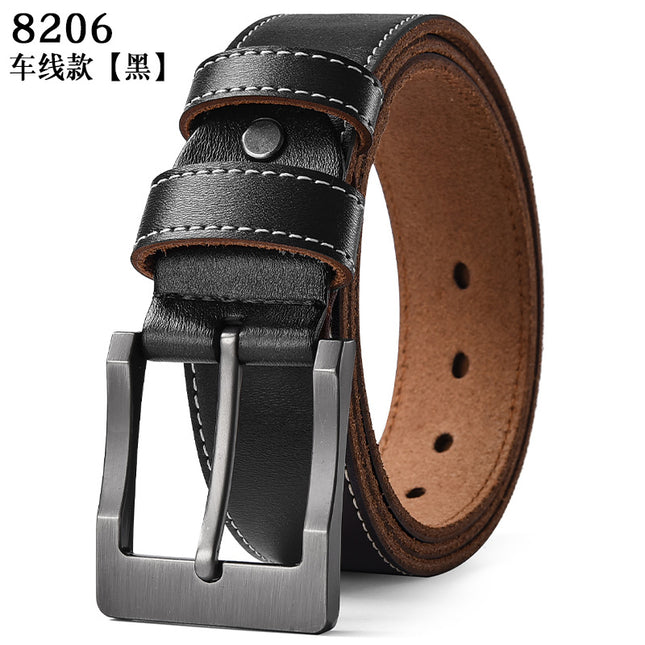 Men's Genuine Leather Vintage Casual Pin Buckle Cowhide Belt, Men's Belt, Factory Wholesale Direct Sale, Versatile