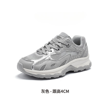 Popular Trendy Thick-Soled Hiking Shoes for Women 2025 New Summer Lightweight Breathable Running Casual Sports Shoes for Women