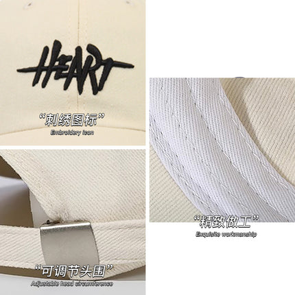 Big brim baseball cap women's spring and summer sunscreen hat casual tide big head circumference deepened face small cap