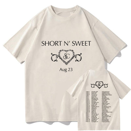 Tour Album Round Neck Carpenter Sweet Short and Sabrina's Pleaseplea Shirt Tplease